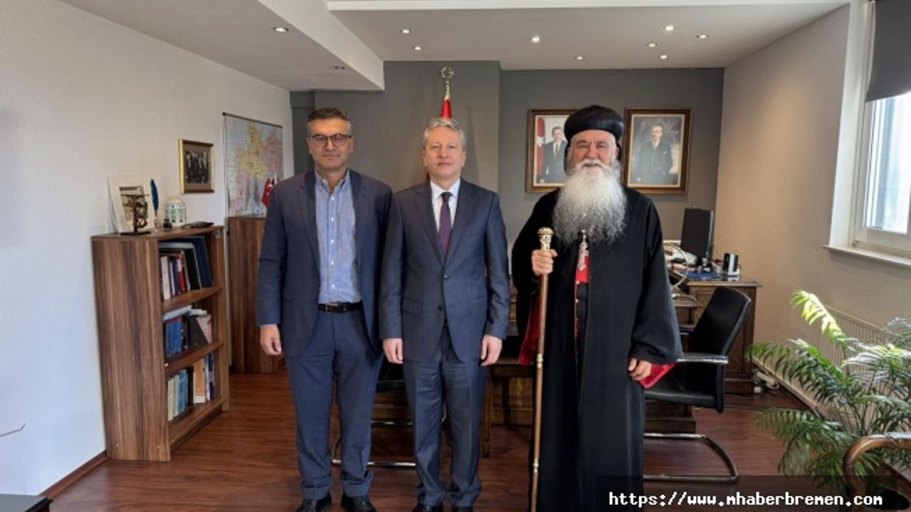 Süryanilerin dini lideri Başkonsolos Arıkan’ı ziyaret etti