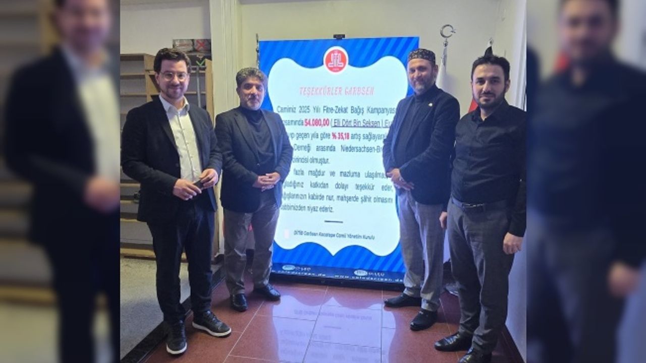 Garbsen Kocatepe Camii En Çok Zekat ve Fitre Toplayan Cami oldu