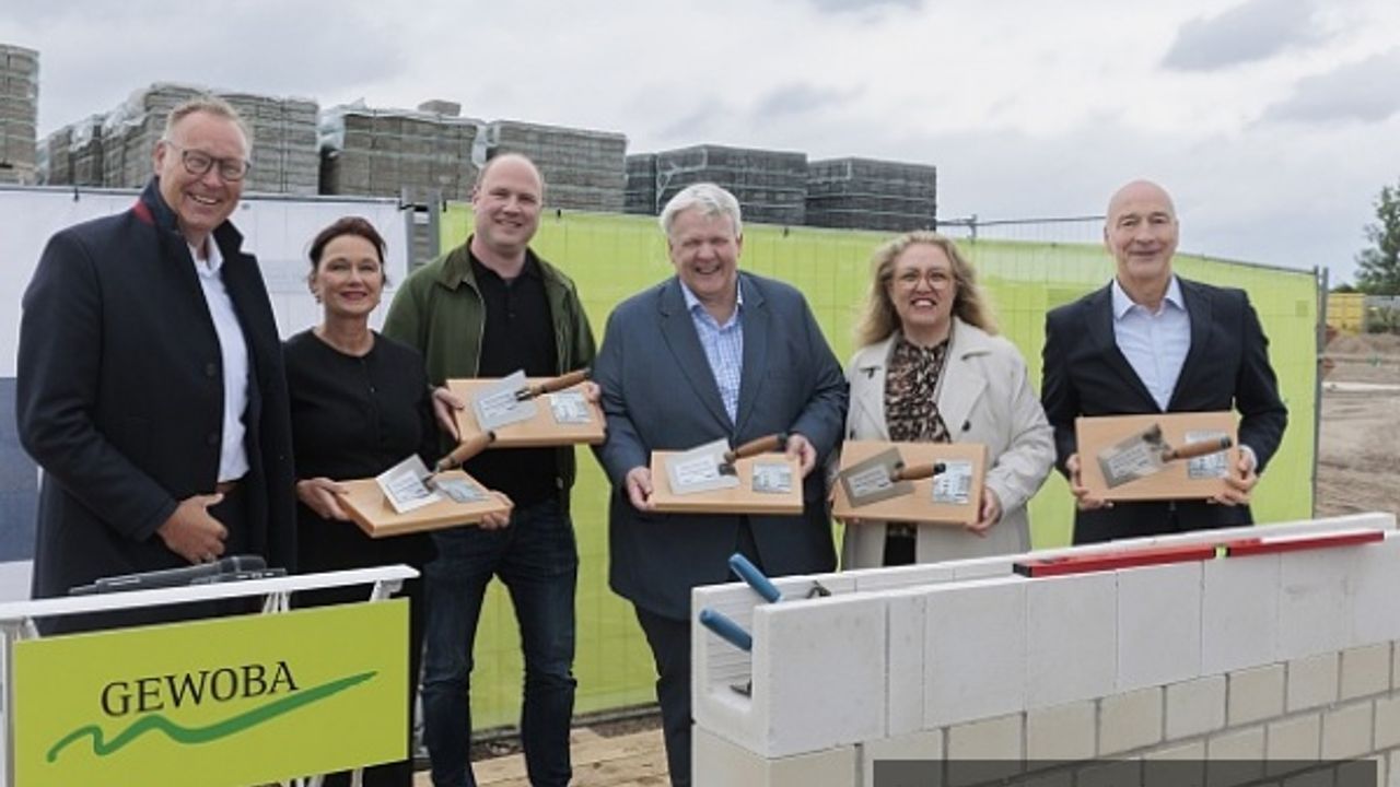 Bremen'de 41 yeni sosyal konutun temeli atıldı