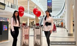 Bremen havaalanında yolculara baklava ikram edildi