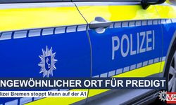Bremen’de ilginç gün: “Tanrı’nın Elçisi” otobanda konuştu