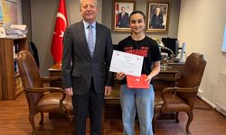 Genç sporcuya gurur veren ödül