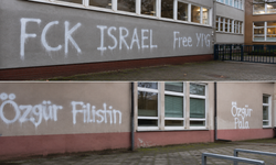 Bremen’de Okul Duvarlarına Siyasi İçerikli Grafitiler