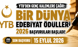 YTB’DEN GENÇ KALEMLERE ÇAĞRI: BİR DÜNYA EDEBİYAT ÖDÜLLERİ 2026 BAŞVURULARI BAŞLADI