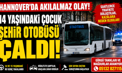 14 YAŞINDAKİ ÇOCUK ŞEHİR OTOBÜSÜ ÇALDI