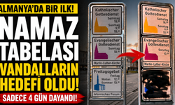Almanya'da Bir İlk Olan Namaz Tabelası Vandalların Hedefi Oldu