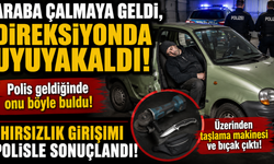 Araba Çalmaya Geldi, Direksiyonda Uyuyakaldı