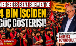 Bremen’de 4 Bin Mercedes İşçisinden Güç Gösterisi