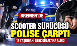 Bremen’de scooter sürücüsü polise çarptı: 17 yaşındaki genç gözaltına alındı