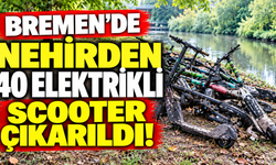 Bremen’de Nehirden 40 Elektrikli Scooter Çıkarıldı