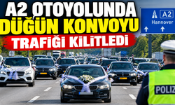 Almanya'da Düğün Konvoyu Trafiği Kilitledi