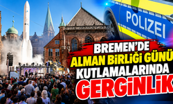 BREMEN’DE ALMAN BİRLİĞİ GÜNÜ KUTLAMALARINDA GERGİNLİK