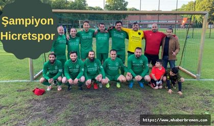 Hicretspor Ü40 şampiyon oldu