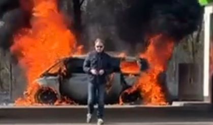 Hannover’de elektrikli araç istasyonda alev aldı