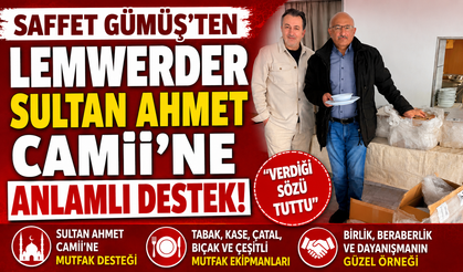 Saffet Gümüş’ten Lemwerder Sultan Ahmet Camii’ne Anlamlı Destek