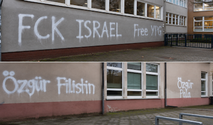 Bremen’de Okul Duvarlarına Siyasi İçerikli Grafitiler