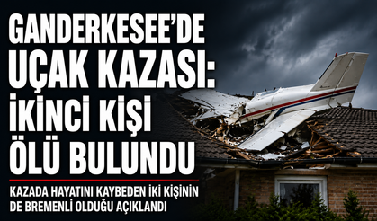 Almanya'daBir Uçak Evin Çatısına Çakıldı