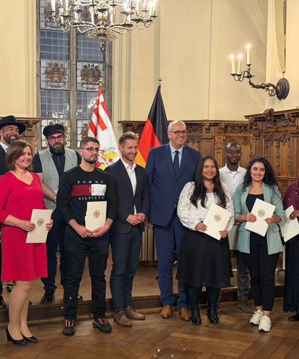 Bremen'de vatandaşlık töreni düzenlendi