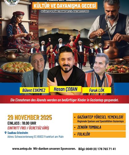 Gaziantep Ruhu Frankfurt'ta Yükselecek