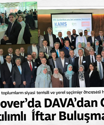 Hannover’da DAVA’dan Geniş Katılımlı İftar Buluşması
