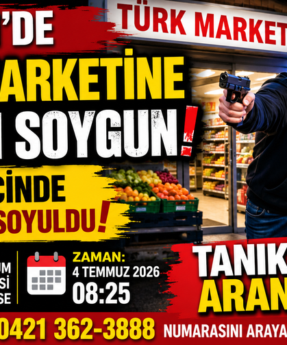 Bremen’de Türk Marketine Silahlı Soygun