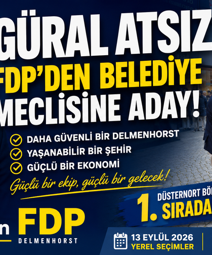 Güral Atsız FDP’den Belediye Meclisine Aday Oldu