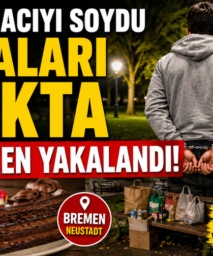 Çaldığı Pastaları Parkta Dağıtırken Yakalandı