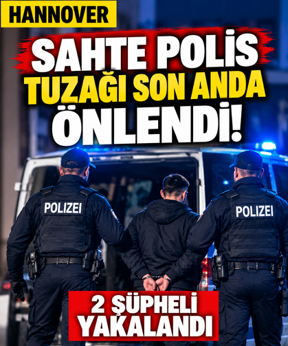 Hannover’de sahte polis tuzağı: 2 şüpheli yakalandı