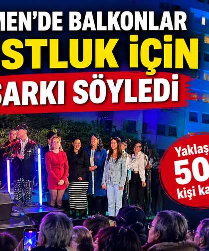Bremen’de balkonlar dostluk için şarkı söyledi