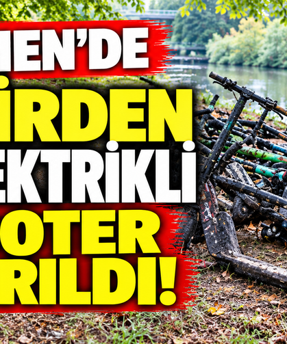 Bremen’de Nehirden 40 Elektrikli Scooter Çıkarıldı