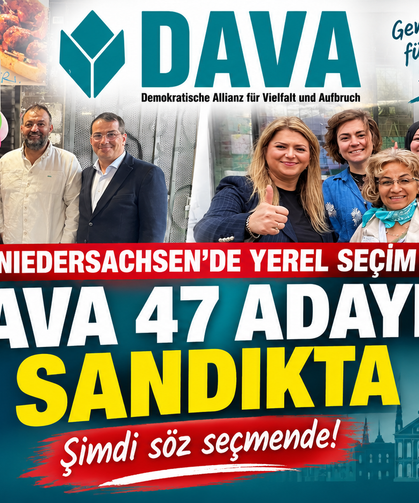 DAVA Niedersachsen’de 47 adayla sandıkta: “Şimdi söz seçmende!”