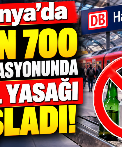Almanya’da 5 bin 700 tren istasyonunda alkol yasağı başladı!