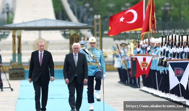 Cumhurbaşkanı Erdoğan Almanya Cumhurbaşkanı Steinmeier ile külliyede buluştu