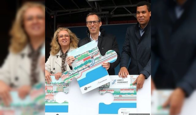 Bremen’de yeni tramvay hattı için İik kazma vuruldu