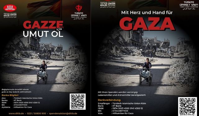 DİTİB ve İGMG’den Gazze İçin Yardım Kampanyası
