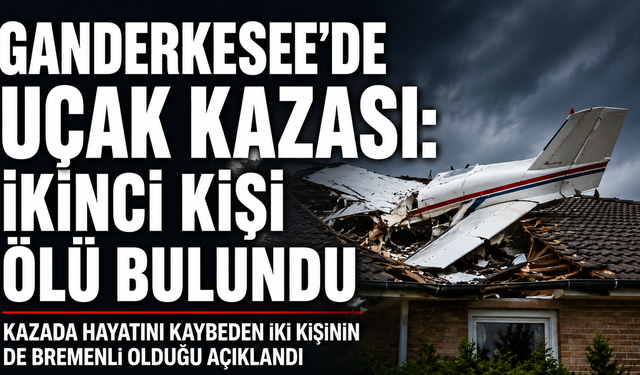Almanya'daBir Uçak Evin Çatısına Çakıldı