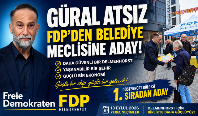 Güral Atsız FDP’den Belediye Meclisine Aday Oldu