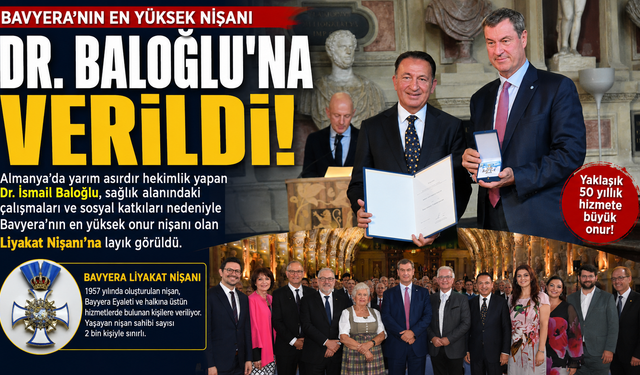 Bavyera’nın En Yüksek Nişanı Dr. İsmail Baloğlu’na Verildi
