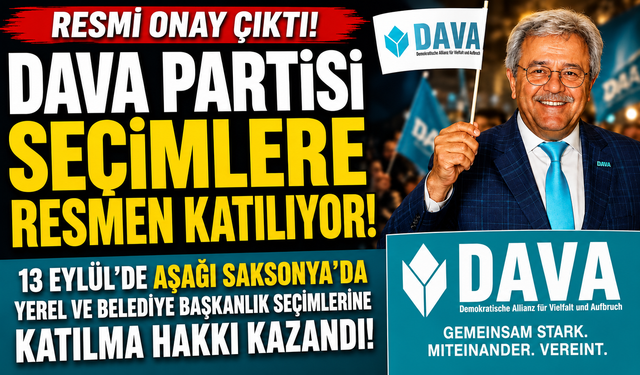 DAVA Partisi’ne Seçim Onayı: Aşağı Saksonya’da Resmen Yarışacak