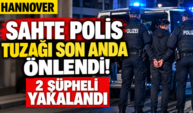 Hannover’de sahte polis tuzağı: 2 şüpheli yakalandı