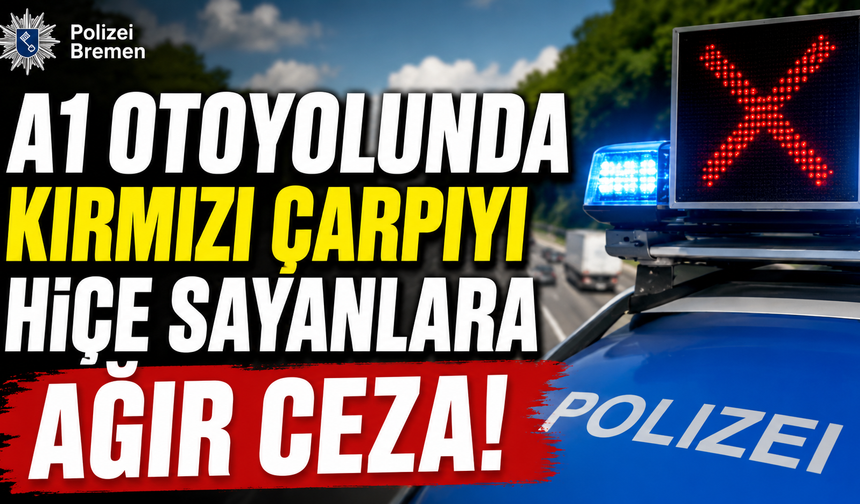 A1 Otoyolunda Kırmızı Çarpıyı Hiçe Sayan 51 Sürücüye Ağır Ceza