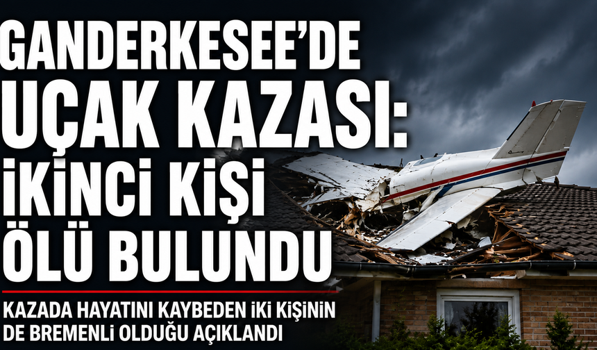 Almanya'daBir Uçak Evin Çatısına Çakıldı