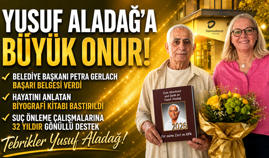 Yusuf Aladağ’a Büyük Onur