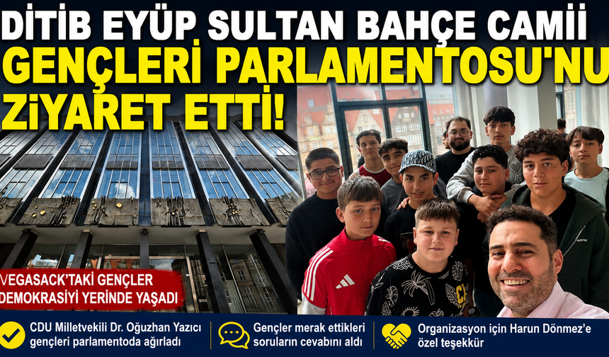 DİTİB Eyüp Sultan Bahçe Camii Gençleri Bremen Parlamentosu’nu Ziyaret Etti