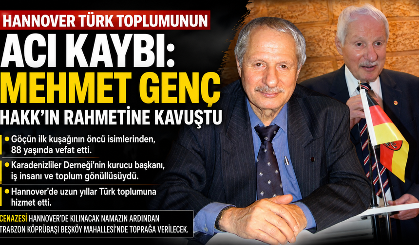 Hannover Türk toplumunun acı kaybı