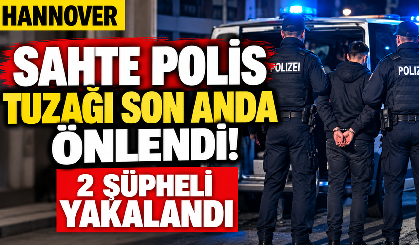 Hannover’de sahte polis tuzağı: 2 şüpheli yakalandı
