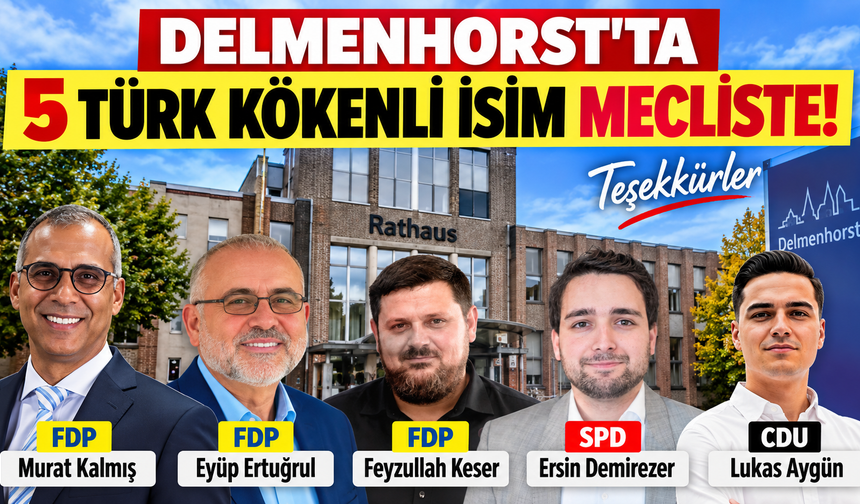 Delmenhorst’ta meclise 5 Türk kökenli isim