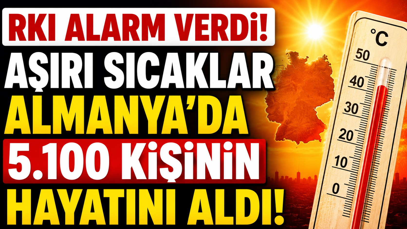 Almanya’da Sıcak Hava Dalgası Can Aldı: Yaklaşık 5.100 Kişi Hayatını Kaybetti
