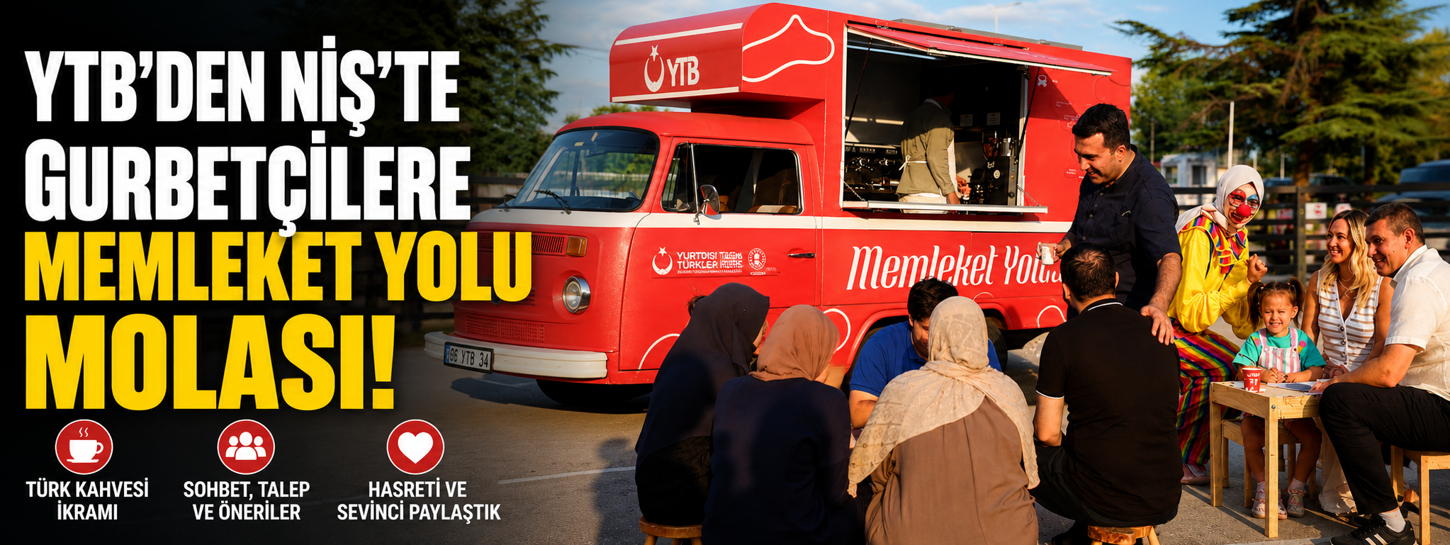 Niş'te Gurbetçilere "Memleket Yolu" Molası