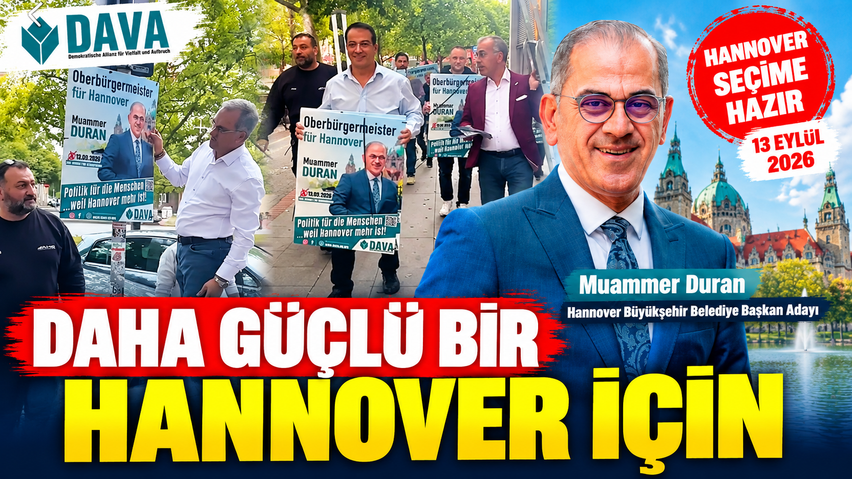 DAVA’nın Hannover Adayı Muammer Duran: “Sorumluluk Almaktan Korkmuyorum”